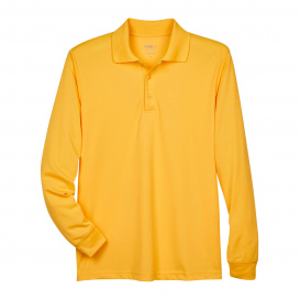 Core 365 88192 Men\'s Pinnacle Performance Long-Sleeve Pique Polo - Campus Gold