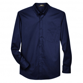 Core 365 88193 Men\'s Operate Long-Sleeve Twill Shirt - Classic Navy