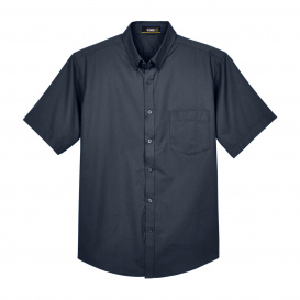 Core 365 88194 Men\'s Optimum Short-Sleeve Twill Shirt - Carbon