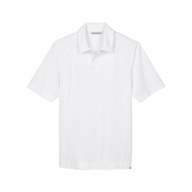 North End 88632 Men\'s Recycled Polyester Performance Pique Polo - White