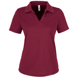 Core 365 CE104W Ladies Market Snag Protect Mesh Polo - Burgundy