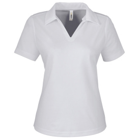Core 365 CE104W Ladies Market Snag Protect Mesh Polo - Platinum