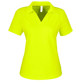 Core 365 CE104W Ladies Market Snag Protect Mesh Polo - Safety Yellow