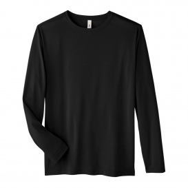 Core 365 CE111L Adult Fusion ChromaSoft Performance Long-Sleeve T-Shirt - Black