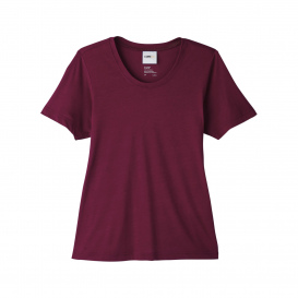 Core 365 CE111W Ladies Fusion ChromaSoft Performance T-Shirt - Burgundy