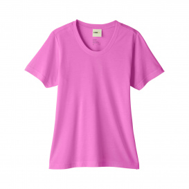 Core 365 CE111W Ladies Fusion ChromaSoft Performance T-Shirt - Charity Pink