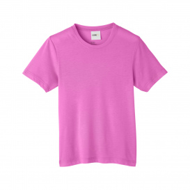 Core 365 CE111Y Youth Fusion ChromaSoft Performance T-Shirt - Charity Pink