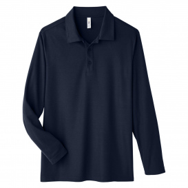 Core 365 CE112L Men's Fusion ChromaSoft Long-Sleeve Pique Polo - Classic Navy