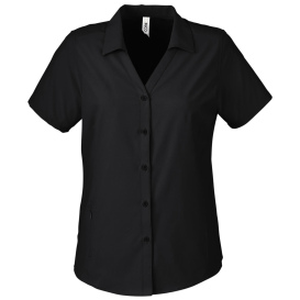 Core 365 CE510W Ladies Ultra UVP Marina Shirt - Black