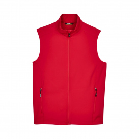 Core 365 CE701 Men\'s Cruise Two-Layer Fleece Bonded Soft Shell Vest - Classic Red