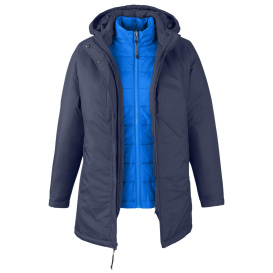 Core 365 CE725W Ladies Inspire 3-in-1 Jacket with Insulated Liner - Classic Navy/True Royal