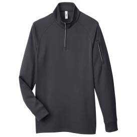 Core 365 CE801 Unisex Fusion ChromaSoft™ Fleece Quarter-Zip - Carbon