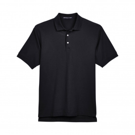 Devon & Jones D100 Men\'s Pima Pique Short Sleeve Polo - Black