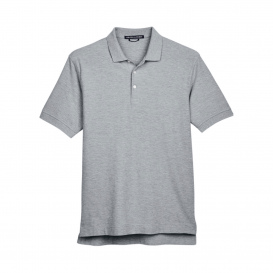 Devon & Jones D100 Men\'s Pima Pique Short Sleeve Polo - Grey Heather