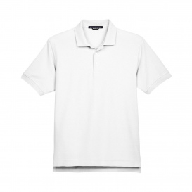 Devon & Jones D100 Men's Pima Pique Short Sleeve Polo - White