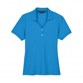 Devon & Jones D100W Ladies Pima Pique Y-Collar Polo - French Blue