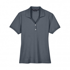 Devon & Jones D100W Ladies Pima Pique Y-Collar Polo - Graphite