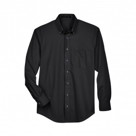 Devon & Jones D620 Men's Crown Woven Collection Solid Broadcloth - Black