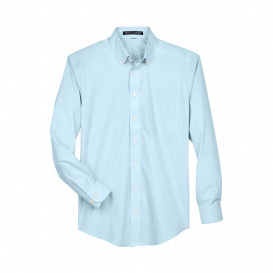 Devon & Jones D620 Men's Crown Woven Collection Solid Broadcloth - Crystal Blue