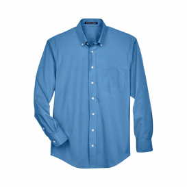 Devon & Jones D620 Men\'s Crown Woven Collection Solid Broadcloth - French Blue