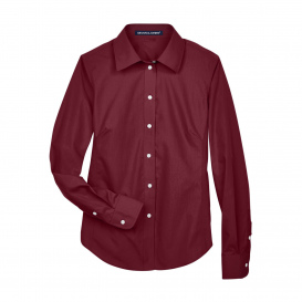 Devon & Jones D620W Ladies Crown Woven Collection Solid Broadcloth - Burgundy
