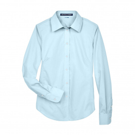 Devon & Jones D620W Ladies Crown Woven Collection Solid Broadcloth - Crystal Blue
