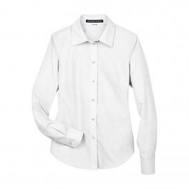 Devon & Jones D620W Ladies Crown Woven Collection Solid Broadcloth - White