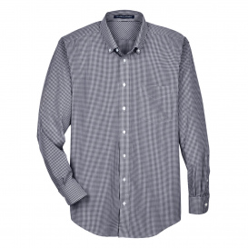 Devon & Jones D640 Men\'s Crown Woven Collection Gingham Check - Navy