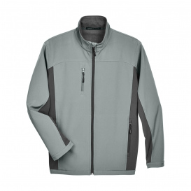 Devon & Jones D997 Men\'s Soft Shell Colorblock Jacket - Charcoal/Dark Charcoal