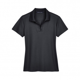 Devon & Jones DG20W CrownLux Performance Ladies Plaited Polo - Black