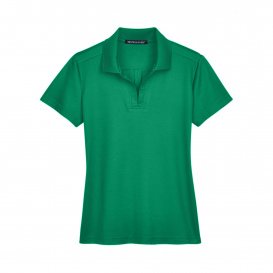 Devon & Jones DG20W CrownLux Performance Ladies Plaited Polo - Kelly Green
