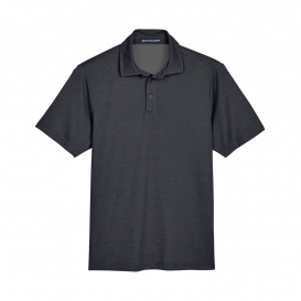 Devon & Jones DG22 CrownLux Performance Address Melange Polo - Black Heather