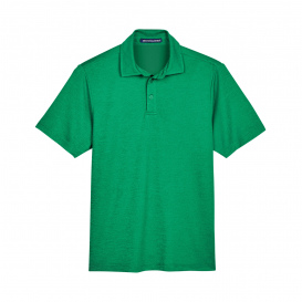 Devon & Jones DG22 CrownLux Performance Address Melange Polo - Kelly Green Heather