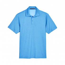 Devon & Jones DG22 CrownLux Performance Address Melange Polo - Ocean Blue Heather