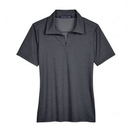 Devon & Jones DG22W CrownLux Performance Ladies Address Melange Polo - Black Heather