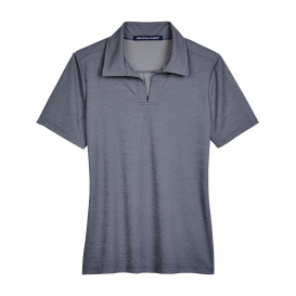Devon & Jones DG22W CrownLux Performance Ladies Address Melange Polo - Navy Heather