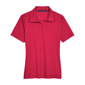 Devon & Jones DG22W CrownLux Performance Ladies Address Melange Polo - Red Heather