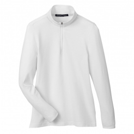 Devon & Jones DG400W New Classics Ladies Performance Quarter-Zip -White