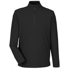 Devon & Jones DG410 CrownLux Windsor Welded Quarter-Zip - Black