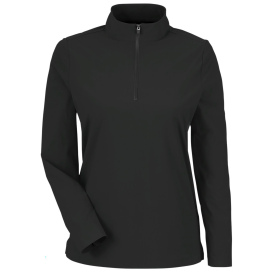 Devon & Jones DG410W Ladies CrownLux Performance Windsor Welded Quarter-Zip - Black