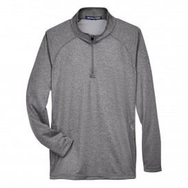 Devon & Jones DG440 Men\'s Stretch Tech-Shell Compass 1/4-Zip - Dark Grey Heather