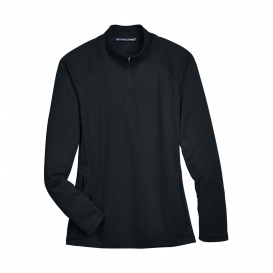 Devon & Jones DG440W Ladies Stretch Tech-Shell Compass Quarter-Zip - Black