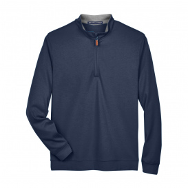 Devon & Jones DG479 Men\'s DRYTEC20 Performance Quarter-Zip -Navy/Grey Heather/Graphite