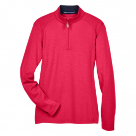 Devon & Jones DG479W Ladies DRYTEC20 Performance 1/4-Zip - Red/Navy/Red