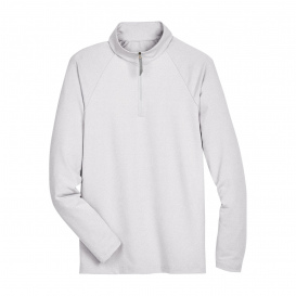 Devon & Jones DG480 CrownLux Performance Clubhouse Micro-Stripe Quarter-Zip - Silver