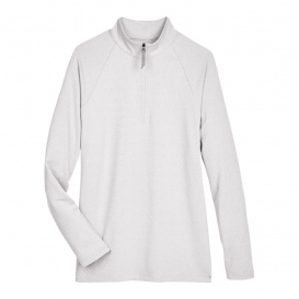 Devon & Jones DG480W CrownLux Performance Ladies Clubhouse Micro-Stripe Quarter-Zip - Silver