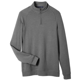 Devon & Jones DG481 Men\'s New Classics Charleston Quarter-Zip - Graphite Melange