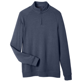 Devon & Jones DG481 Men\'s New Classics Charleston Quarter-Zip - Navy Melange