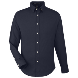 Devon & Jones DG505 CrownLux Performance Spencer Poplin Shirt - Navy Melange