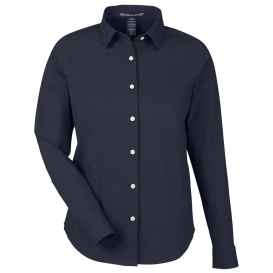 Devon & Jones DG505W Ladies CrownLux Performance Spencer Poplin Shirt - Navy Melange